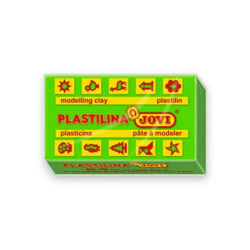 Picture of JOVI PLASTILINA BLOCK 50GR - LIGHT GREEN